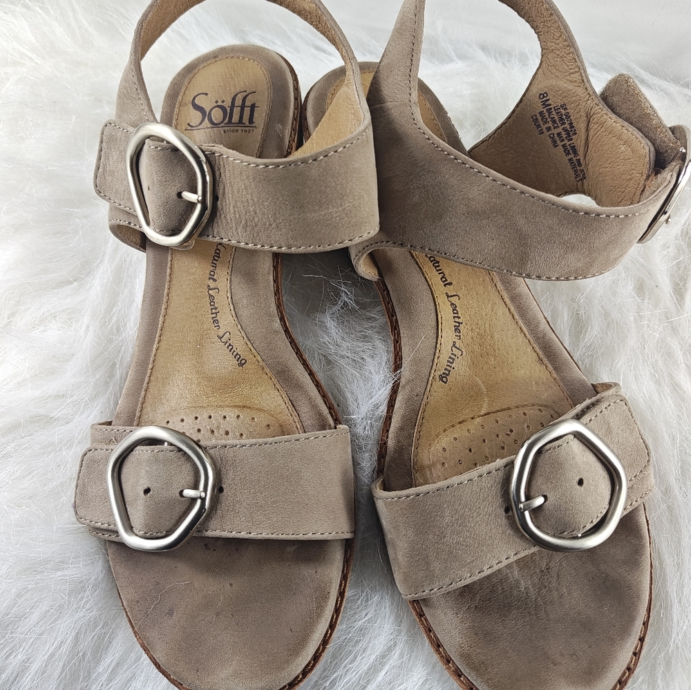 Sofft Sandals Natural Leather Lining Women size 8 - Picture 10 of 13